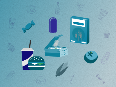 Food and beverage industry graphic